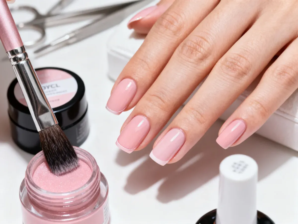 Prawidłowo zabezpieczone końcówki paznokci po manicure hybrydowym